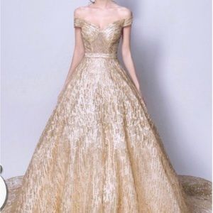 Beautiful Gown with crinoline.